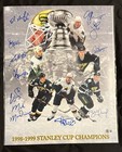 1998-1999 Dallas Stars Stanley Cup Champions  11 Player Signed 16x20  bas 