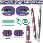 Temporary Tattoo Markers For Skin - Henna Body Tattoo Kit Dual-end Visible