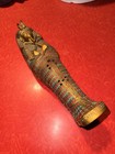 Artico Egyptian Incense Burner Resin Hand Painted Sarcophagus Mummy King Tut