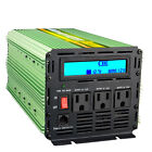 Edecoa 2000 Watt Power Inverter 12v Dc To 110v 120v Ac Lcd Remote