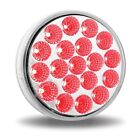 Trux Tled-419cr 4  Clear To Red Stop Turn   Tail Round Led Light 19 Diodes