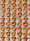 Vintage Pzb Die Cut Paper Scraps Small Angel Heads   1132 Full Sheet Germany