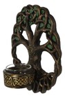 Wiccan Celtic Knotwork Tree Of Life Votive Candleholder Wall Sconce Plaque Decor
