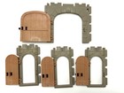 Lot Of 5 Vintage 1977 Playmobil Medieval Castle Doors Locking 3666 Read