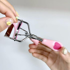 2 Pcs Stainless Steel Eyelash Curler With Built-in Comb Pinch Pain-free Suitable