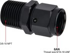  6an Female To 3 8 Npt Male Swivel Fitting Aluminum 2pcs 6an To 3 8npt