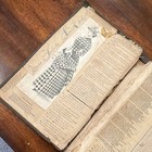 Antique Vintage Scrapbook Album W  Newspaper Clippings  Ads  Receipts  Ephemera