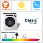11lbs Compact Dryer 950w Portable Clothes Dryer Machine For Small Spaces