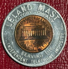 Encased Coin Au unc 1962 D Lincoln Cent Leland Mast Directory Co -phone-jun909