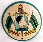 Tanzania Tanganyika 1961 Independence  Tanu President Nyerere Badge Pin Rare
