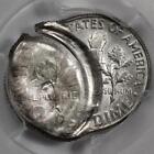 1964 Pcgs Ms65 Double Struck 2nd 50  Off Center Two Dates Silver Dime Mint Error