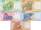 South Africa 10 20 50-200 Rand Nd 2024 P 148 149-152 New Issue Unc Set 5 Pcs