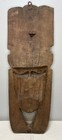 African Mask Tribal Face Wood Hand Carved Eket Vintage 30 5l 10 5w