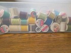 Lot 100 Coats Lily Antique Vintage Sewing Thread Wooden Wood Spools   More 