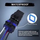 2pcs 4-pin 40 30 Amp 12 V Dc Waterproof Relay Kit Harness Socket - Heavy Duty   