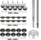 Metal Snaps Fasteners Stainless Steel Snaps Marine Grade With Tool For Boat Tent