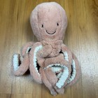 Jellycat London Odell Octopus Plush Peach Pink Stuffed Animal
