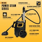 Mcculloch Mc1385 Deluxe Canister Steam Cleaner  2-hour Runtime  Chemical-free   