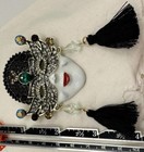 Beautiful Chinese Mask With Lots Of Sparkle Brooch Pin