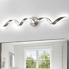 Dimmable Modern Led Bathroom Vanity Light 32 Inch  20w 31 5 Inch Brushed Nickel