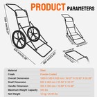 Steel Folding Deer Cart 500lbs Larger Capacity Hauler Utility Gear Dolly Hunting