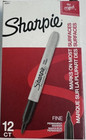 Sharpie 30001 Black Fine Point Permanent Marker  Pack Of 12