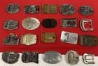 Vintage Western Cowboy Silver Gold Brass Tone Belt Buckle Collection Mix Lot 20