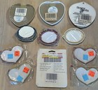 Mixed Lot 13 Vtg Small Plastic Frames Cross Stitch Crafts Photos oval Hearts New