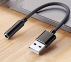 2-pack Usb To 3 5mm Jack Audio Adapter  Usb To Audio Jack Adapter Headset  Us   