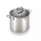 T-fal 6qt Stock Pot With Lid Simply Cook Stainless Steel Cookware Soup Pasta Pot