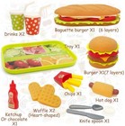 Hamburger Food Play Set Pretend Play Kitchen Toy Food Set For Kids And Toddlers