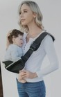 New Baby Toddler Side Sling Carrier Support 10-60 Lbs Black Hands Free Parenting