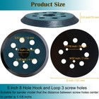 2 Pack 5 Inch 8 Hole Replacement Sander Pad For Makita - 5  5 Inch