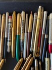 Vintage Pen   Pencil Lot - Advertising Mechanical Bullet Pencils Calendars  45 