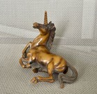 Vintage 80   s Carved Resin Unicorn Figurine From Renaissance Center Detroit Mi