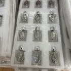 Set Of 12 X Glass Holy Water Bottle 0 5 Floz With Silver-lady Of Guadalupe