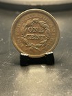 1852 1c Bn Braided Hair Cent