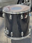 Ludwig Rocker 16  X 16    Floor Tom Drum Black W legs Black White Red Grey
