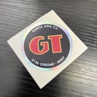 Gt Santa Ana Ca  Black chrome 4130 Chrome-moly 2    Round Bmx Decal