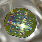 5 Inch Silicon Wafer With Large Colorful Die  Green brown Tint  As Pictured