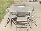 Vintage Samsonite Card Table And Chairs Retro Mid Century Style 8775