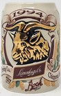 1994 Leinenkugel Bock Beer Stein Limited Edition   2000 With Certificate Card