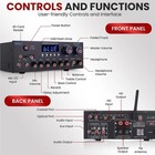 Pyle Pda99bu Bluetooth Hd Home Audio Hdmi mp3 usb sd Fm Radio Amplifier Receiver