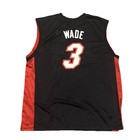 Miami Heat Jersey Xl Dwayne Wade Mens Black 