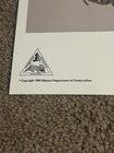 Vintage 1989 Missouri Conservation Poster - Missouri Mammals 1 W  Key