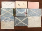 9x Argentina Old Cover Postal Stationery Collection To Europe 1920s-1950s   