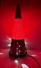 Original Lava Lamp Brand Rare Red Silver Wizard Glitter Lamp Star Crescent Moon