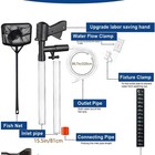 Aquarium Gravel Cleaner Vacuum Fish Tank Tools Water Changer With Thermometers   