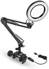 Usb Led 3 Colors Dimming Table Lamp 5x Magnifying Glass Desk Lamp Magnifier Lamp