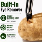Black Vegetable Fruit   Potato Peeler Stainless Steel Non-slip Ergonomic Handle
